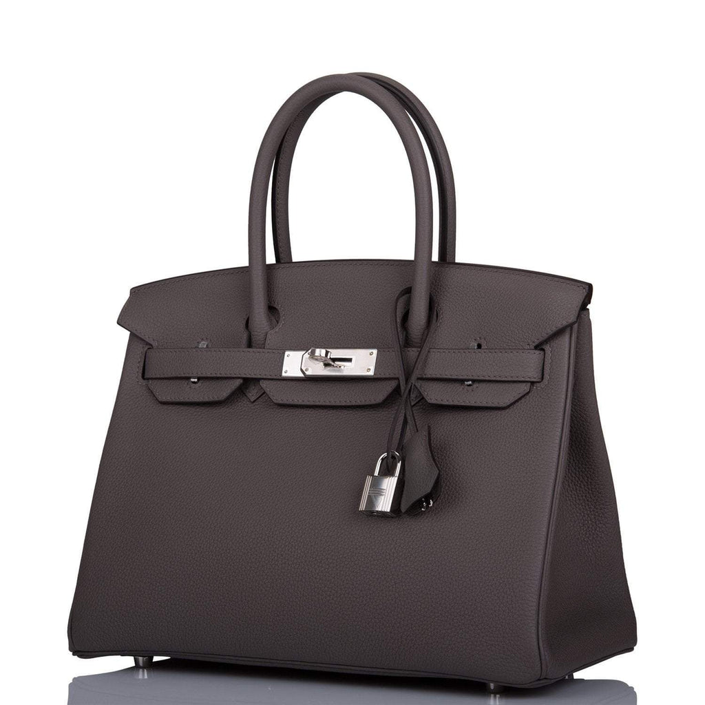 Hermes Birkin 30 Etain Togo Palladium Hardware