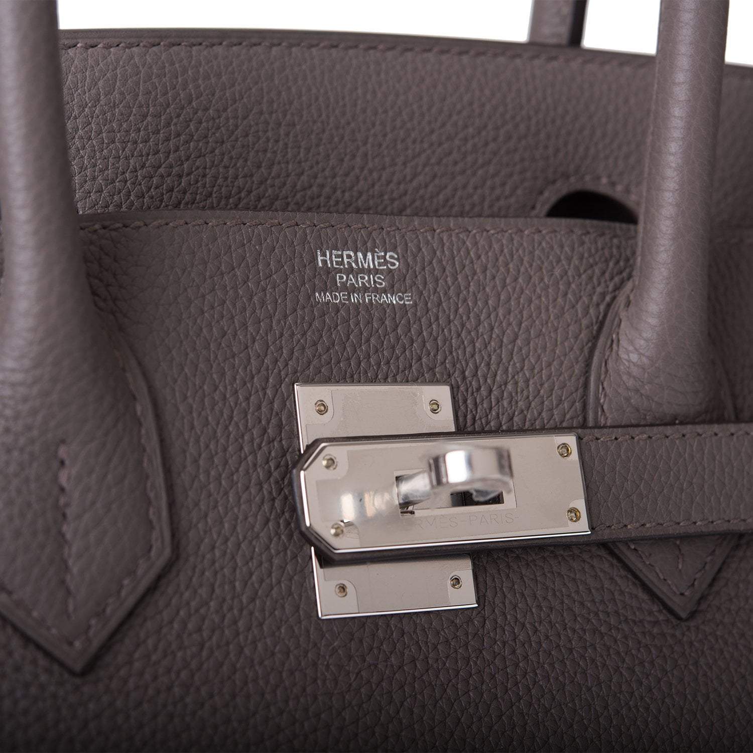 Hermes Birkin 30 Etain Togo Palladium Hardware
