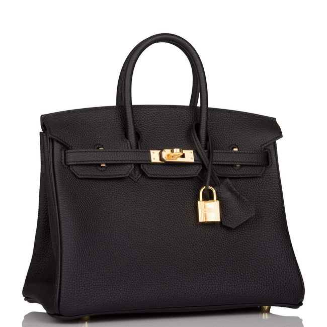 Hermes Birkin 25 Black Togo Gold Hardware Main Image