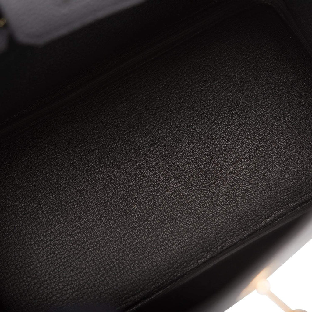 Hermes Birkin 25 Black Togo Gold Hardware