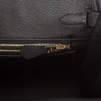 Hermes Birkin 25 Black Togo Gold Hardware