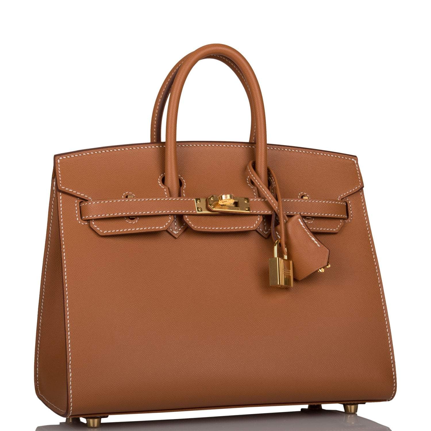 Hermes Birkin Sellier 25 Gold Veau Madame Gold Hardware