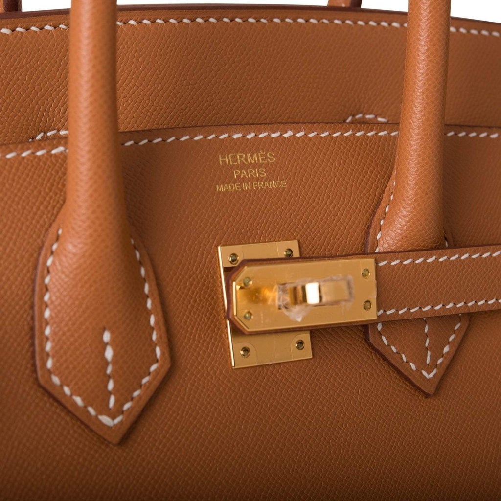 Hermes Birkin Sellier 25 Gold Veau Madame Gold Hardware
