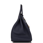Hermes Birkin 40 Bleu Nuit Togo Gold Hardware