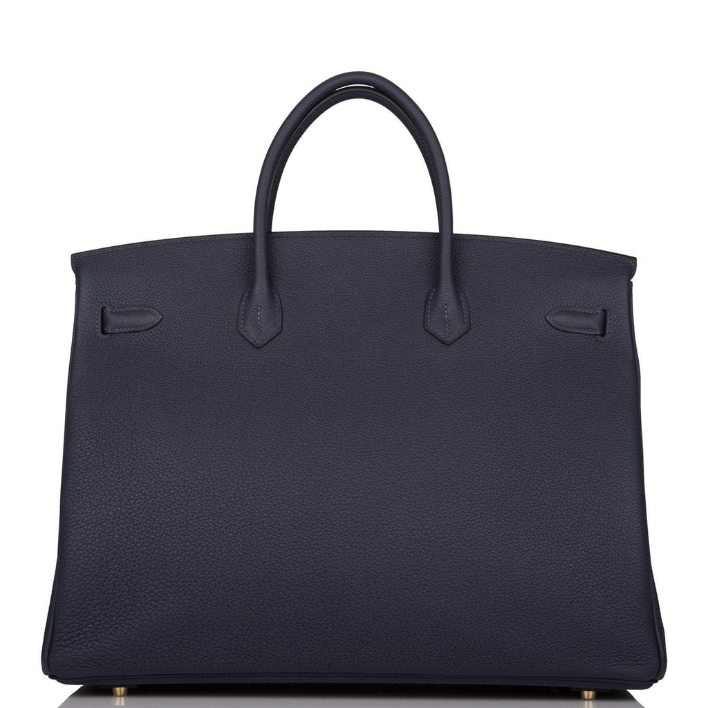 Hermes Birkin 40 Bleu Nuit Togo Gold Hardware