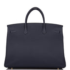 Hermes Birkin 40 Bleu Nuit Togo Gold Hardware