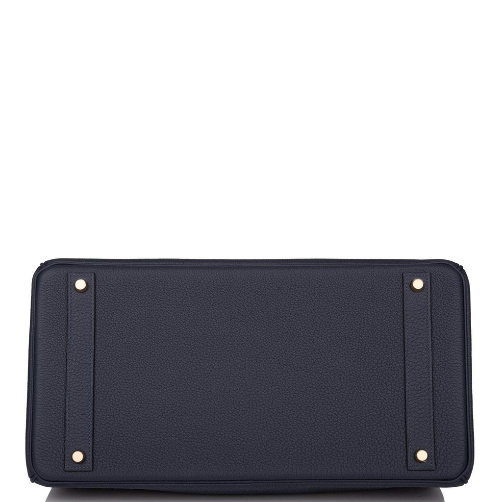 Hermes Birkin 40 Bleu Nuit Togo Gold Hardware