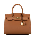 Hermes Birkin Sellier 30 Gold Epsom Gold Hardware