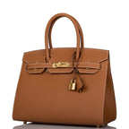 Hermes Birkin Sellier 30 Gold Epsom Gold Hardware