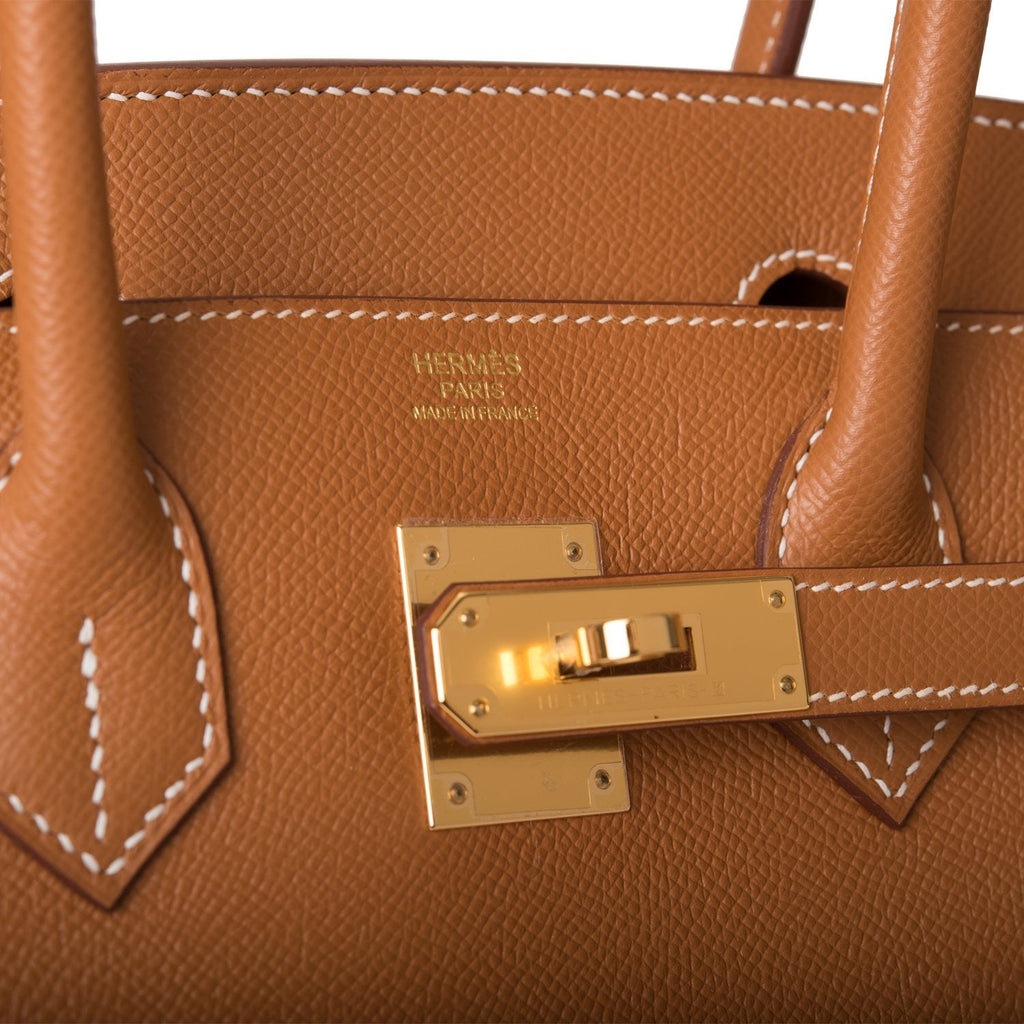 Hermes Birkin Sellier 30 Gold Epsom Gold Hardware