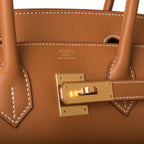 Hermes Birkin Sellier 30 Gold Epsom Gold Hardware