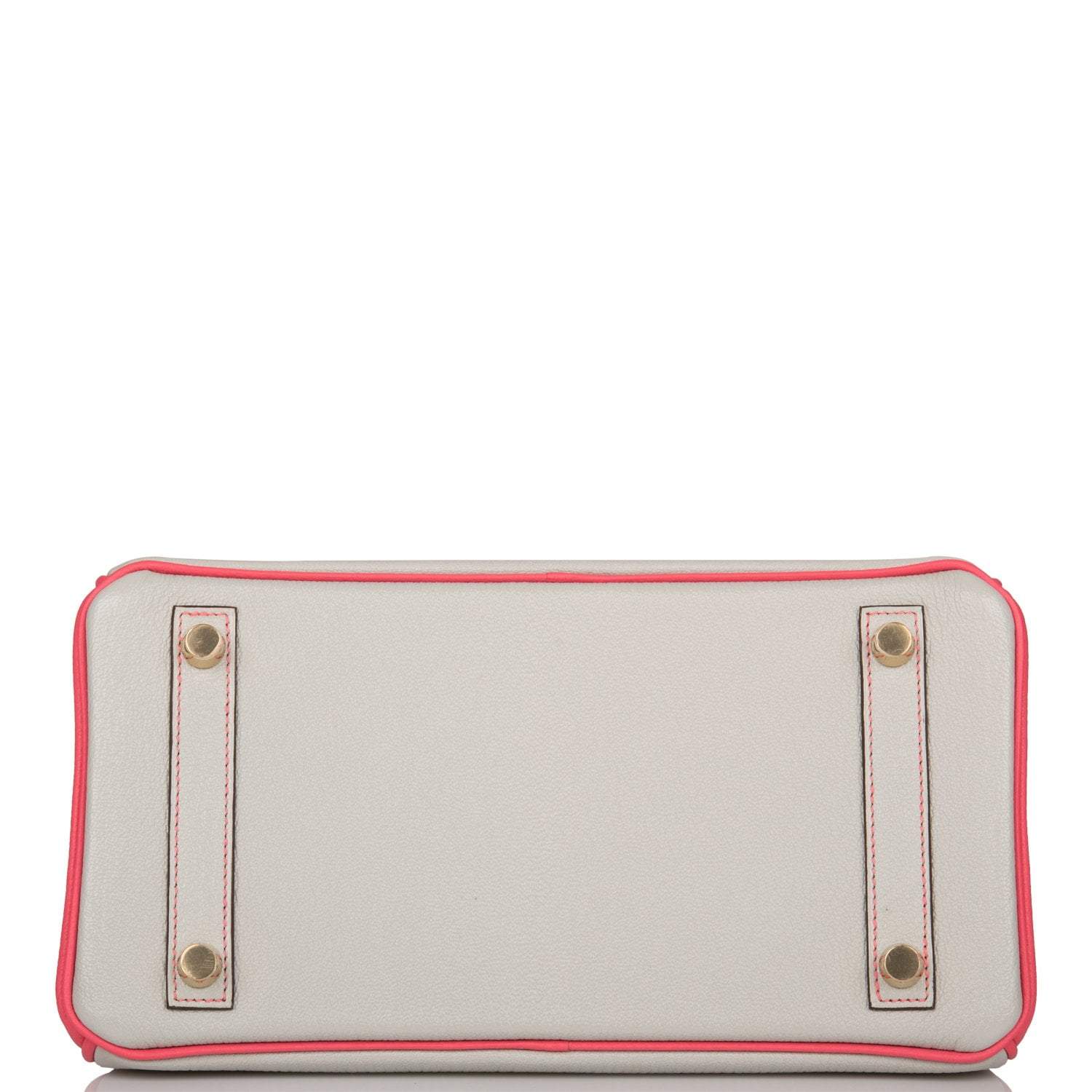 Hermes Birkin 25 Gris Perle and Rose Azalee Chèvre Brushed Gold Hardware