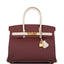 Hermes Birkin 30 Rouge H and Craie Togo Brushed Gold Hardware