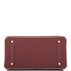 Hermes Birkin 30 Rouge H and Craie Togo Brushed Gold Hardware