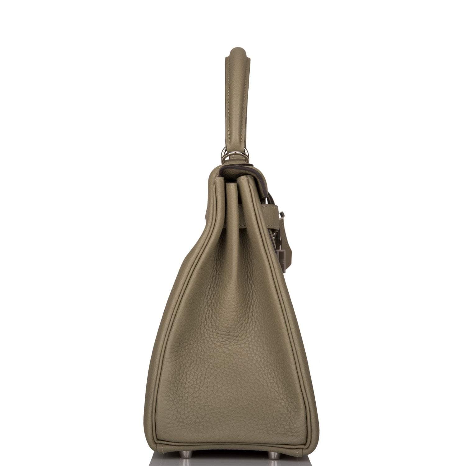 Hermes Kelly Retourne 28 Sauge Clemence Palladium Hardware