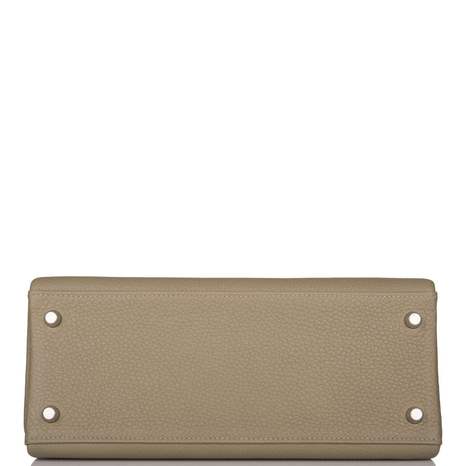 Hermes Kelly Retourne 28 Sauge Clemence Palladium Hardware