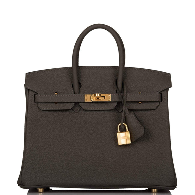 Hermes Birkin 25 Vert de Gris Togo Gold Hardware Hover Image