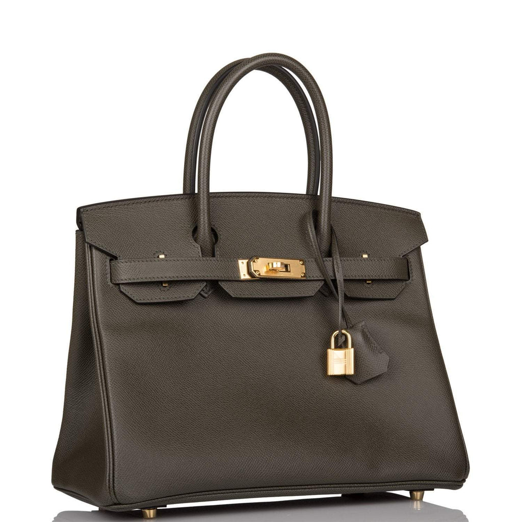 Hermes Birkin 30 Vert de Gris Epsom Gold Hardware