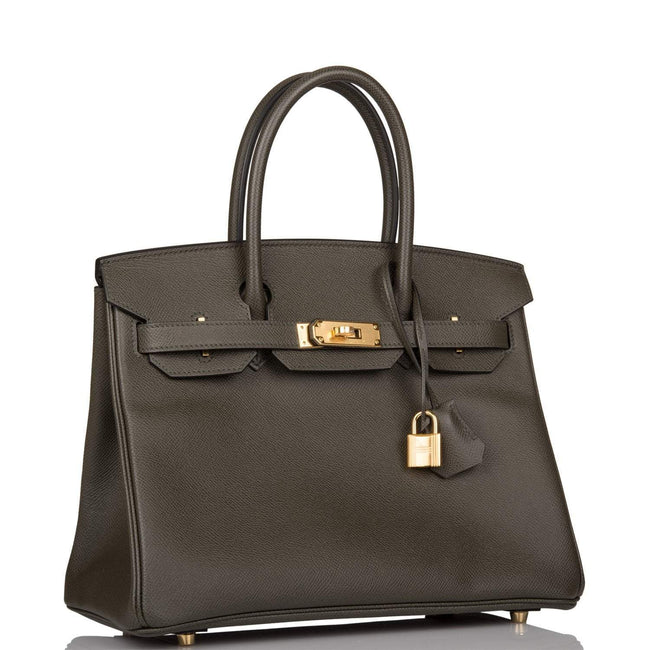 Hermes Birkin 30 Vert de Gris Epsom Gold Hardware Main Image
