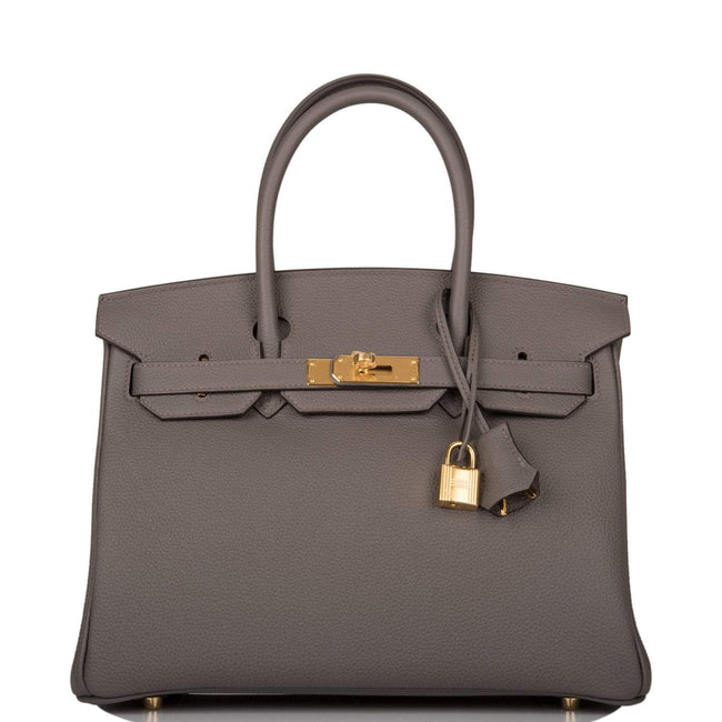 Hermes Birkin 30 Etain Togo Gold Hardware Hover Image