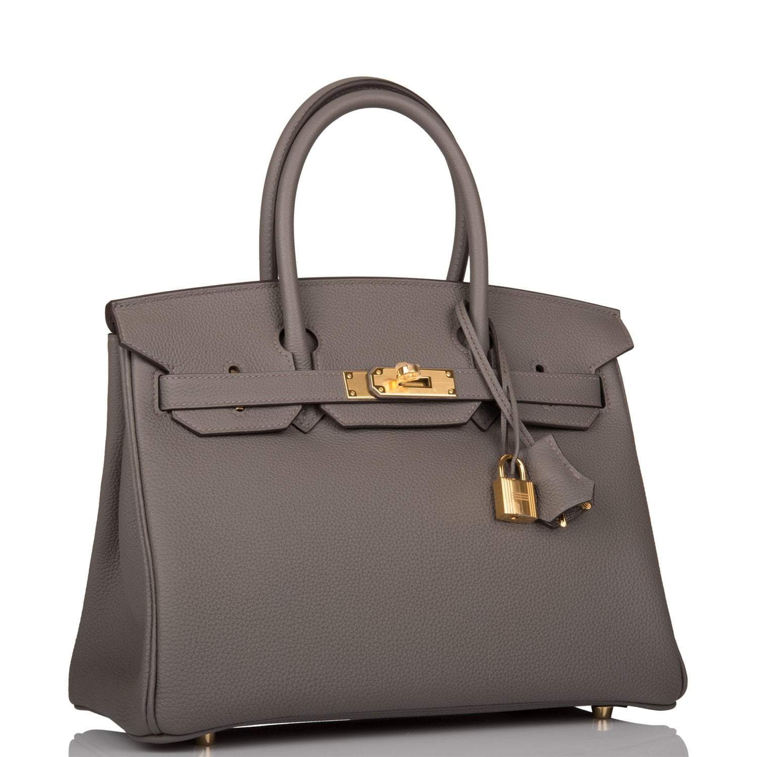 Hermes Birkin 30 Etain Togo Gold Hardware