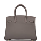 Hermes Birkin 30 Etain Togo Gold Hardware