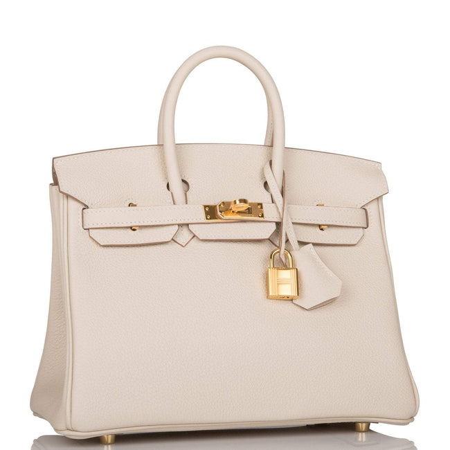 Hermes Birkin 25 Craie Togo Gold Hardware Main Image