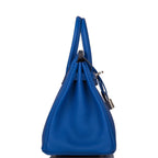 Hermes Birkin 25 Bleu Royal Verso Togo Palladium Hardware