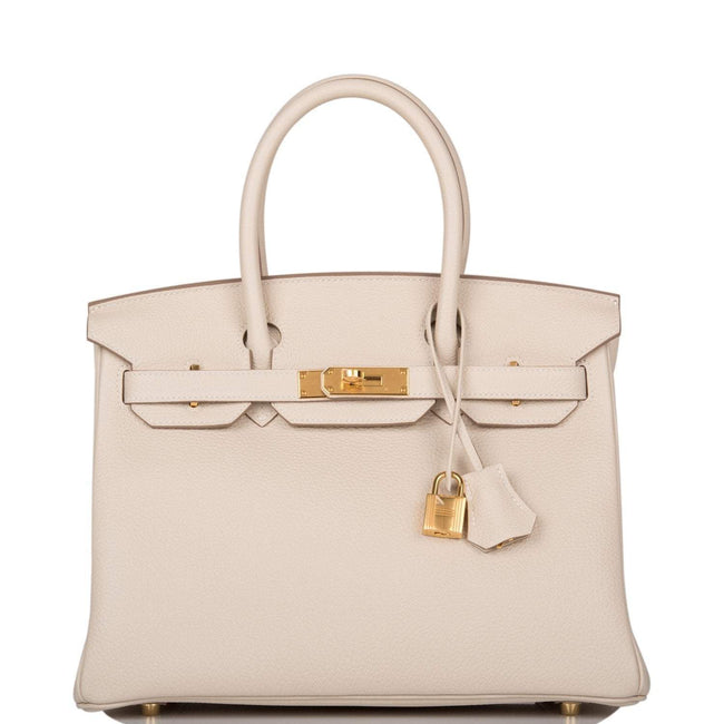 Hermes Birkin 30 Craie Togo Gold Hardware Hover Image