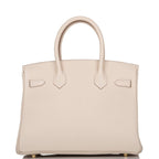 Hermes Birkin 30 Craie Togo Gold Hardware