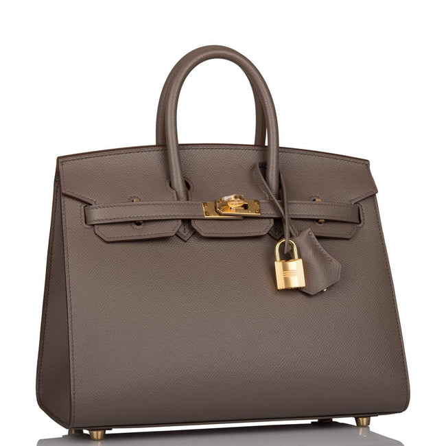 Hermes Birkin Sellier 25 Etain Epsom Gold Hardware Main Image