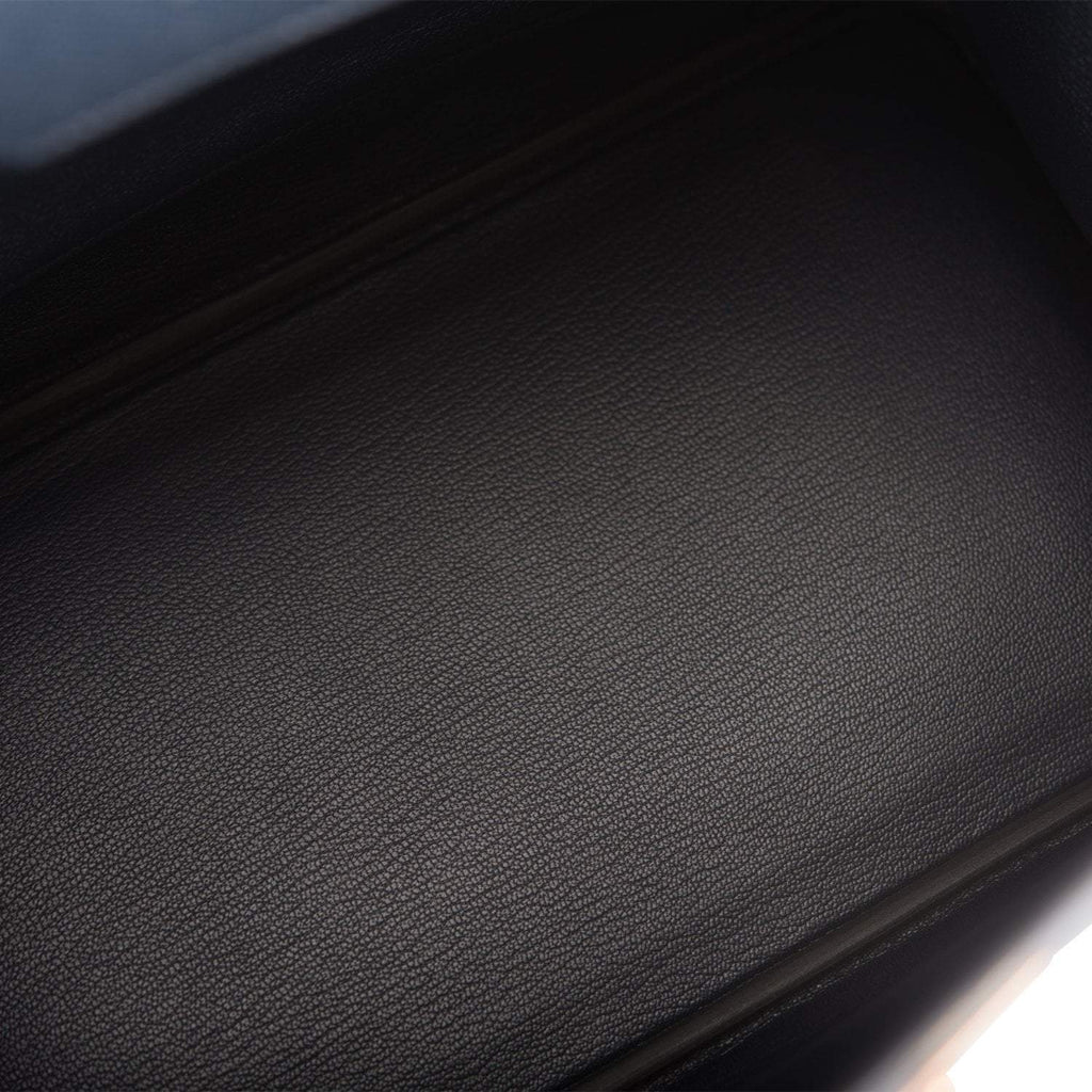 Hermes Birkin 30 Bleu Indigo Epsom Rose Gold Hardware