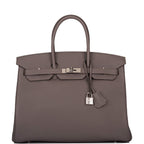 Hermes Birkin 35cm Etain Togo Palladium Hardware
