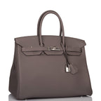 Hermes Birkin 35cm Etain Togo Palladium Hardware