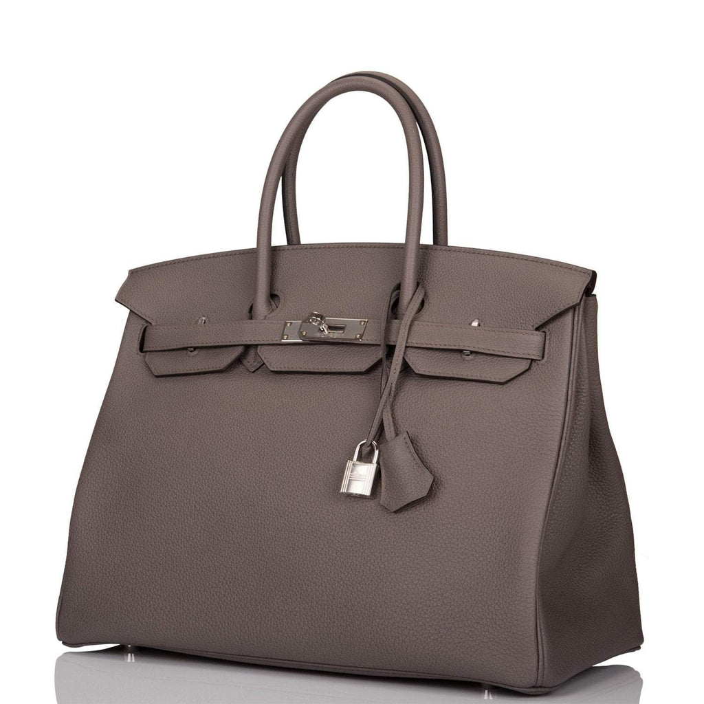 Hermes Birkin 35cm Etain Togo Palladium Hardware