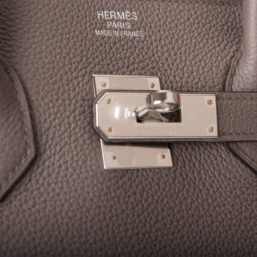 Hermes Birkin 35cm Etain Togo Palladium Hardware