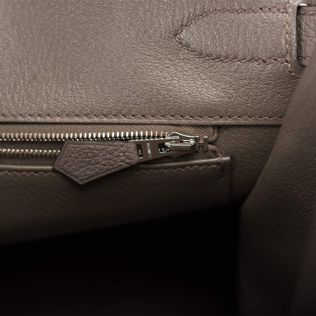 Hermes Birkin 35cm Etain Togo Palladium Hardware
