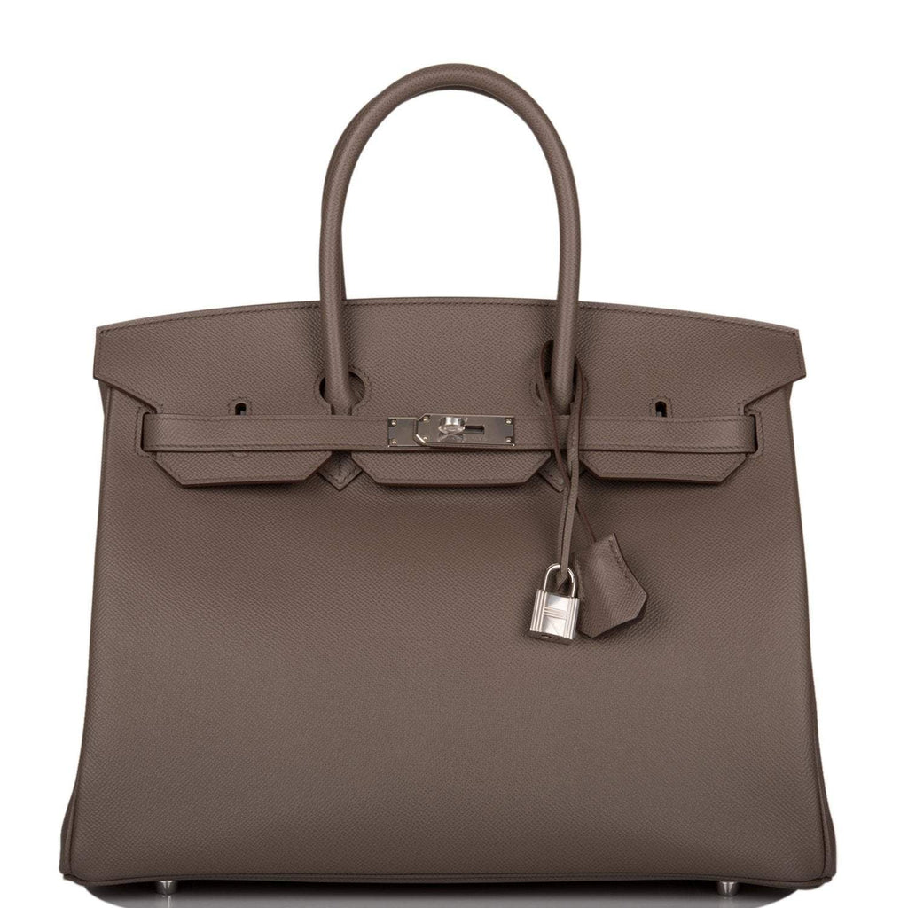 Hermes Birkin 35cm Etain Epsom Palladium Hardware