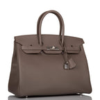 Hermes Birkin 35cm Etain Epsom Palladium Hardware