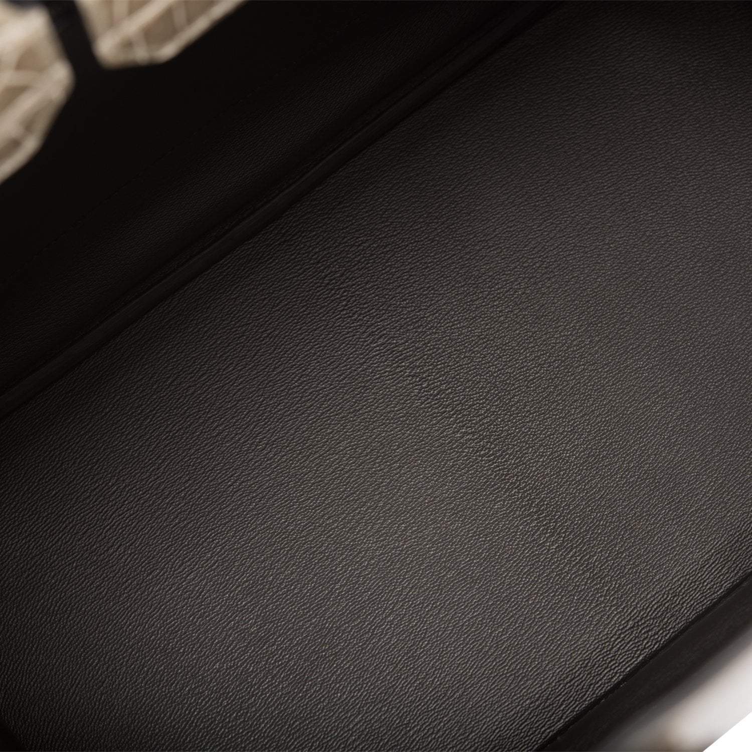 Hermes  Birkin 35cm Bi-Color Gris Tourterelle and Graphite Shiny Porosus Crocodile Brushed Palladium Hardware