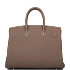 Hermes Birkin 35 Etoupe Togo Palladium Hardware
