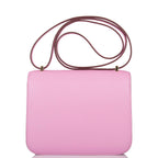 Hermes Mauve Sylvestre Epsom Mini Constance 18cm Permabrass Hardware