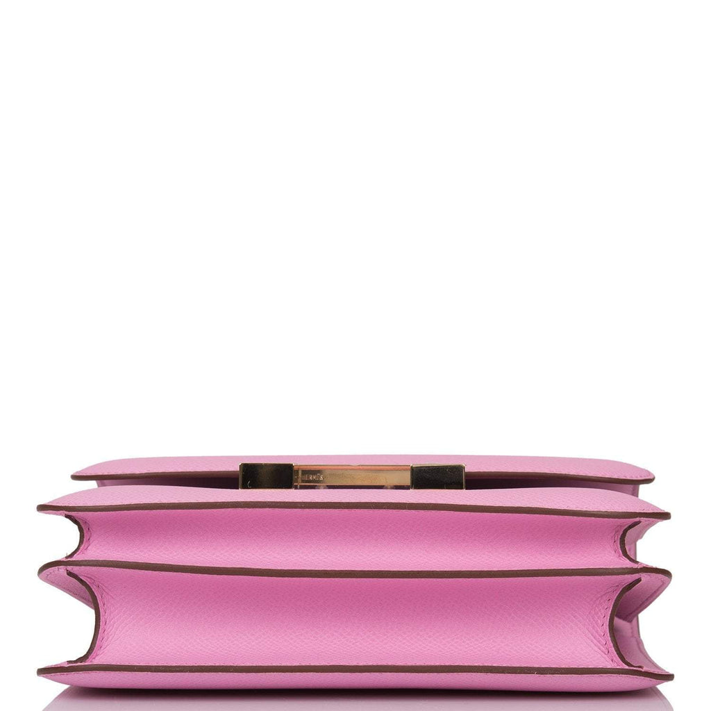 Hermes Mauve Sylvestre Epsom Mini Constance 18cm Permabrass Hardware