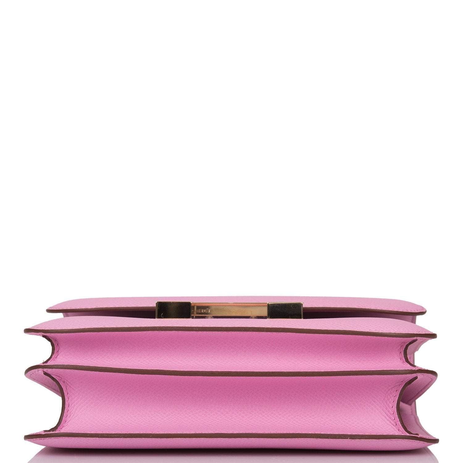 Hermes Mauve Sylvestre Epsom Mini Constance 18cm Permabrass Hardware