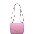 Hermes Mauve Sylvestre Epsom Mini Constance 18cm Permabrass Hardware