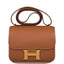 Hermes Gold Evercolor Mini Constance 18cm Gold Hardware