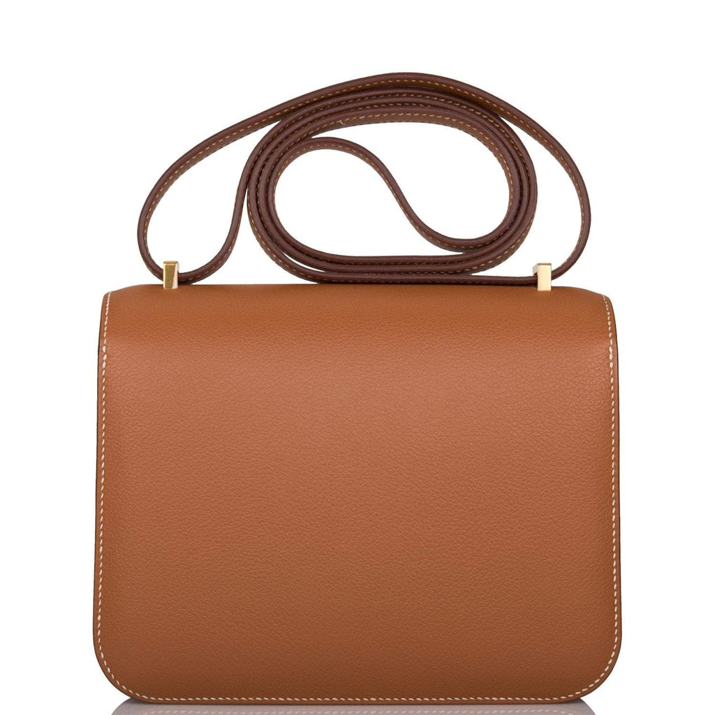 Hermes Gold Evercolor Mini Constance 18cm Gold Hardware