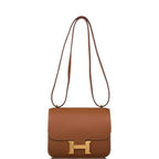 Hermes Gold Evercolor Mini Constance 18cm Gold Hardware