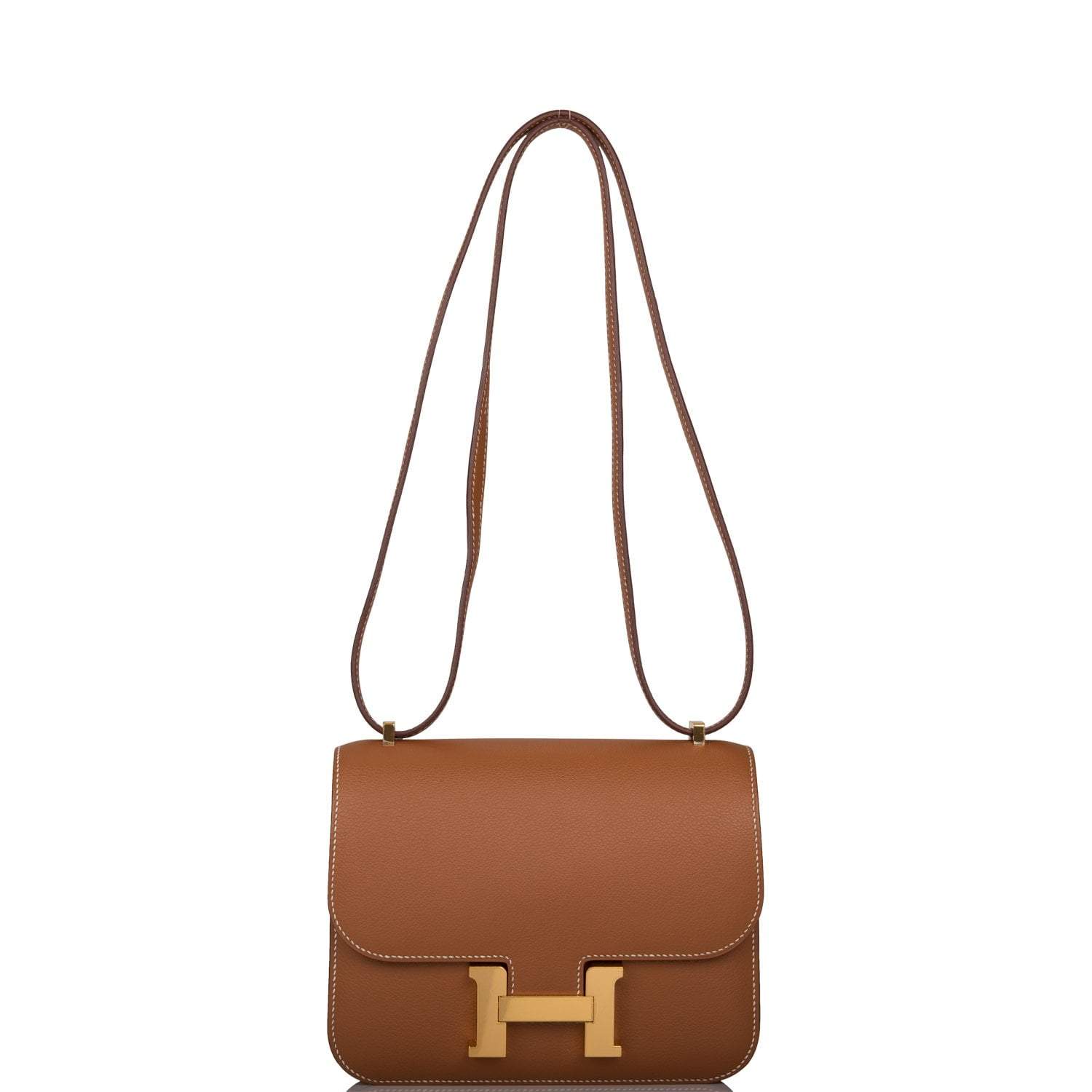 Hermes Gold Evercolor Mini Constance 18cm Gold Hardware