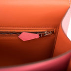 Hermes Rose D'Ete Verso Evercolor Constance 24cm Palladium Hardware